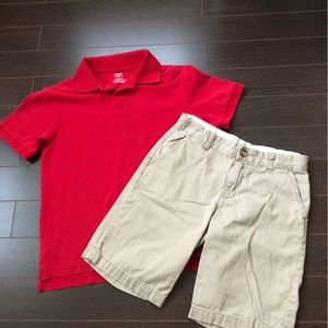 Boys polo uniform and shorts
